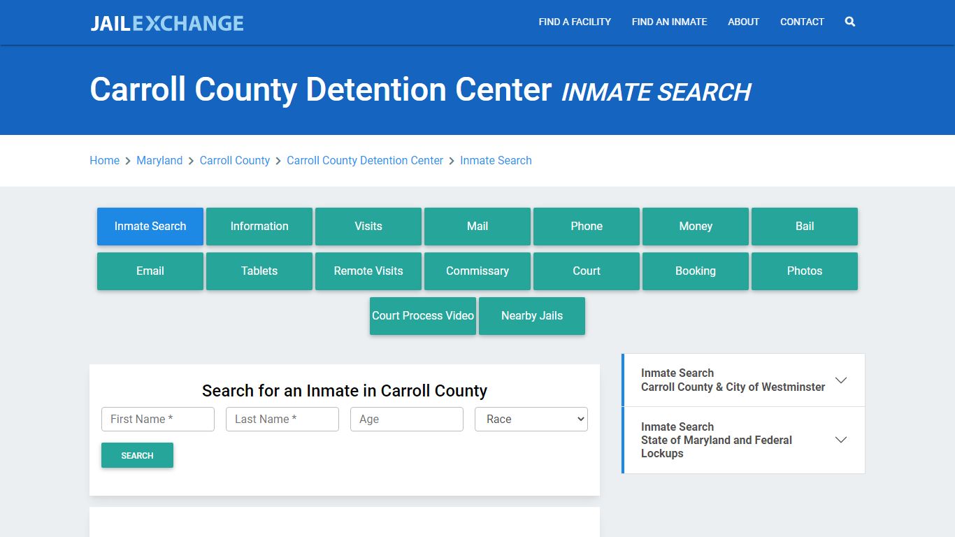 Carroll County Detention Center Inmate Search - Jail Exchange